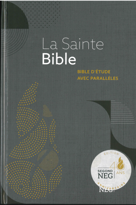 NEG Large-Print French Bible--imitation leather, black (indexed):  9782722202658 
